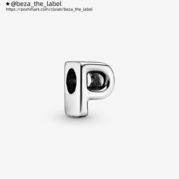 Pandora Letter P Alphabet Charm - Picture 1 of 2